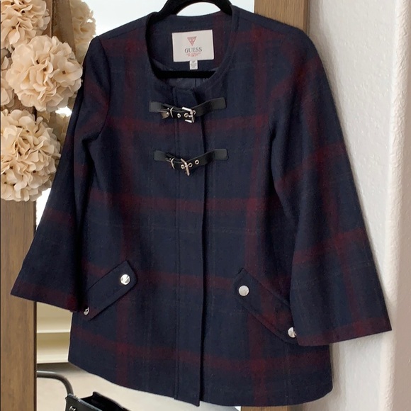 Guess Jackets & Blazers - ⭐️Like New Guess 3/4 sleeve Pea Coat